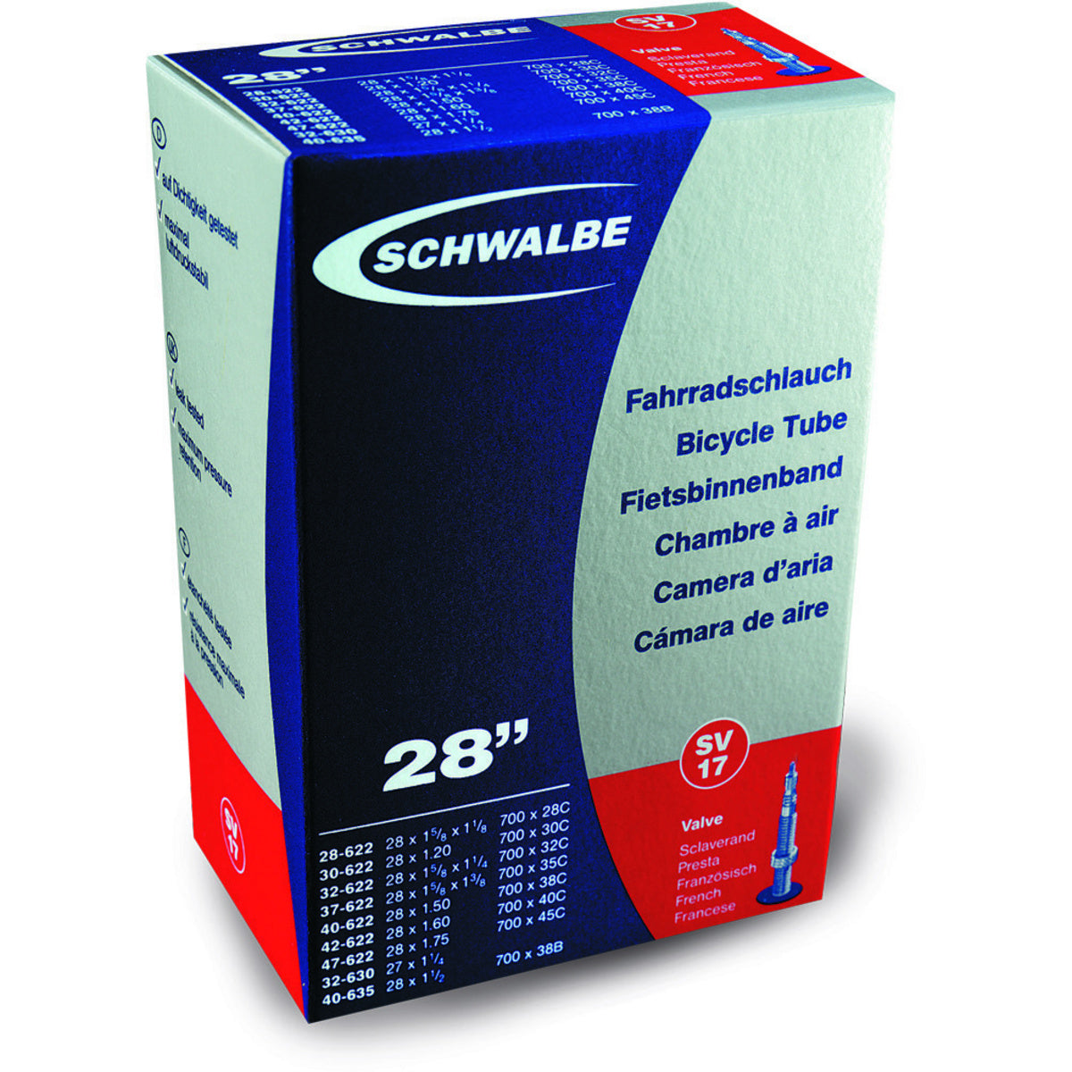 Schlauch SV17 700x28C/42B+C