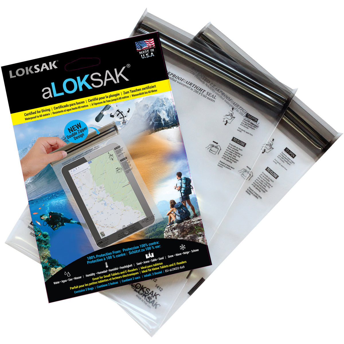 aLoksak 6x9 2er small Tablet