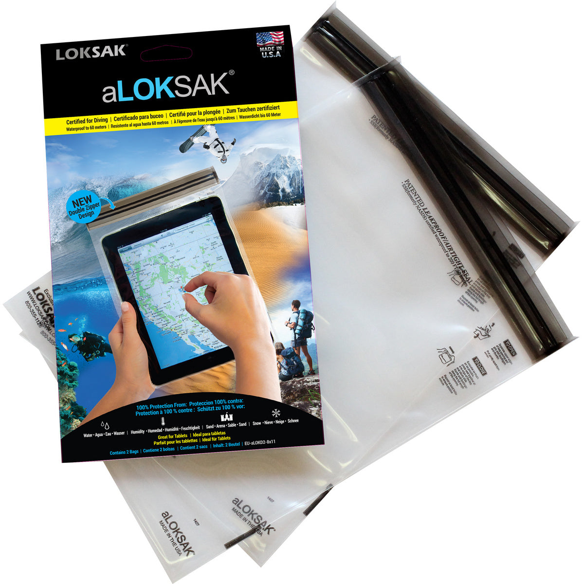 aLoksak 8x11 2er Tablet/iPad