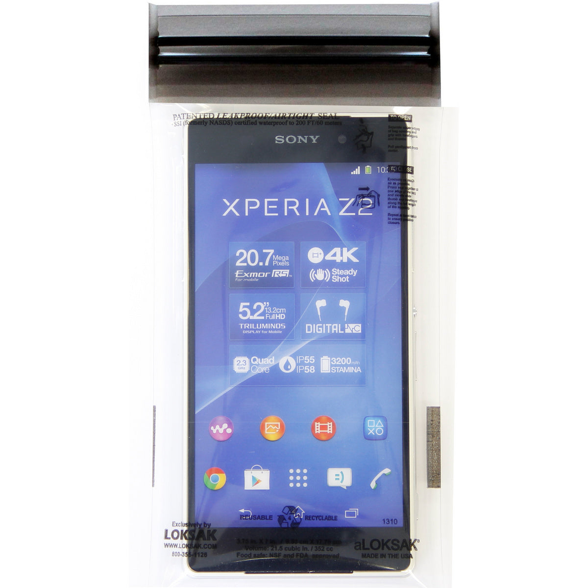aLoksak 3.7x7 Smartphone 2er Set