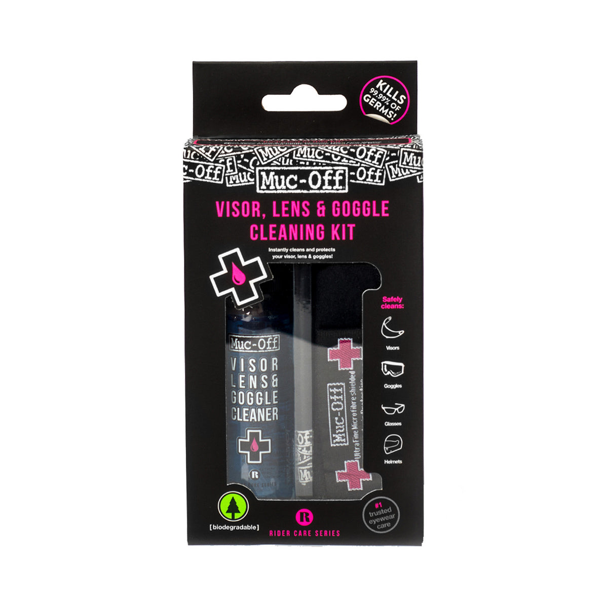Helmet und Visor Cleaner, Set inkl. Micro F