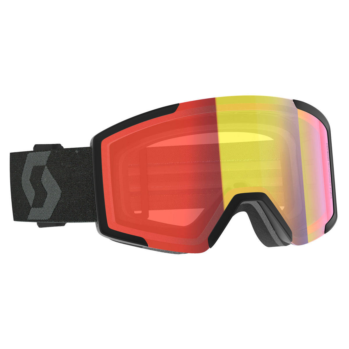 Shield Goggle, light sen red chrome