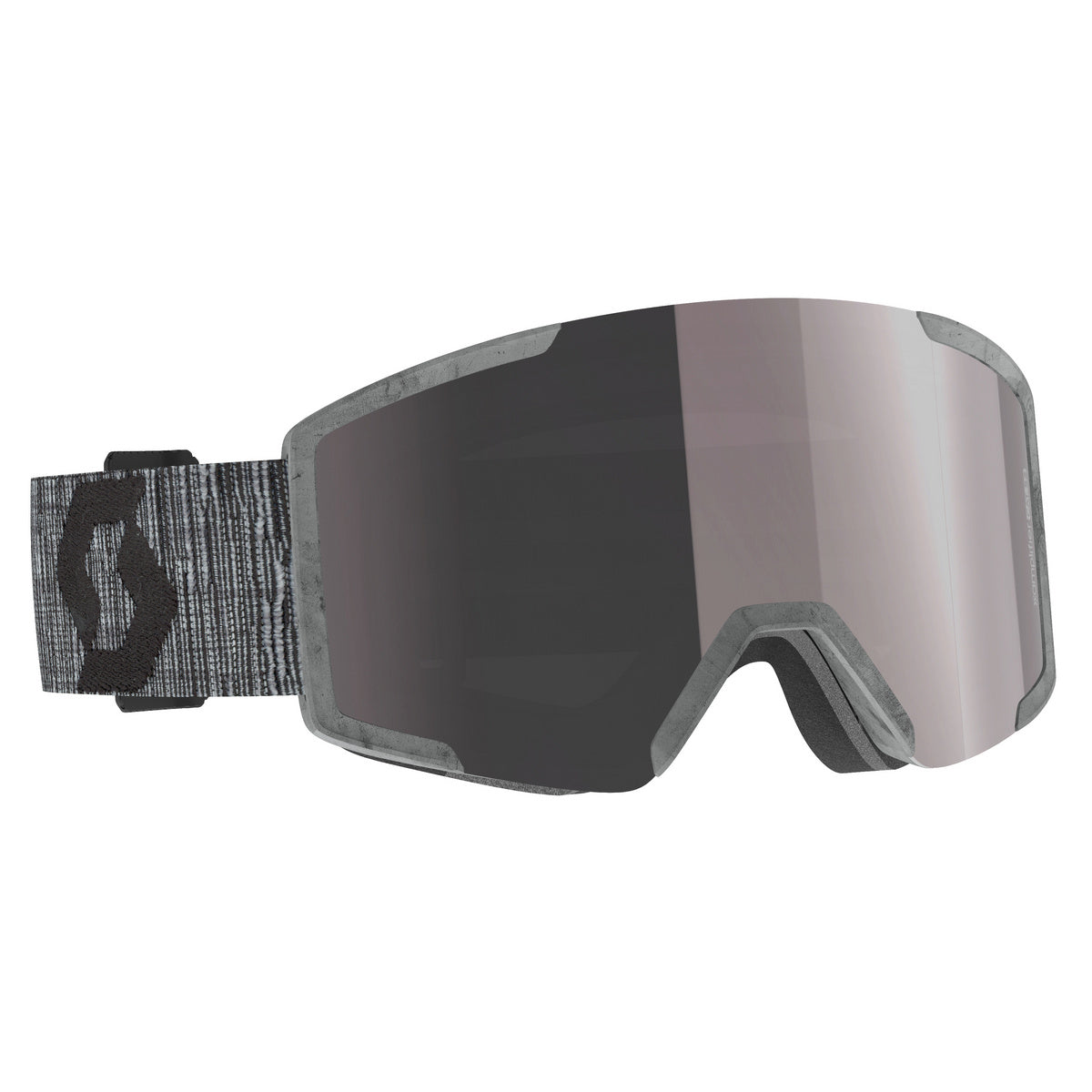 Goggle Shield Recycled, enh silver chro
