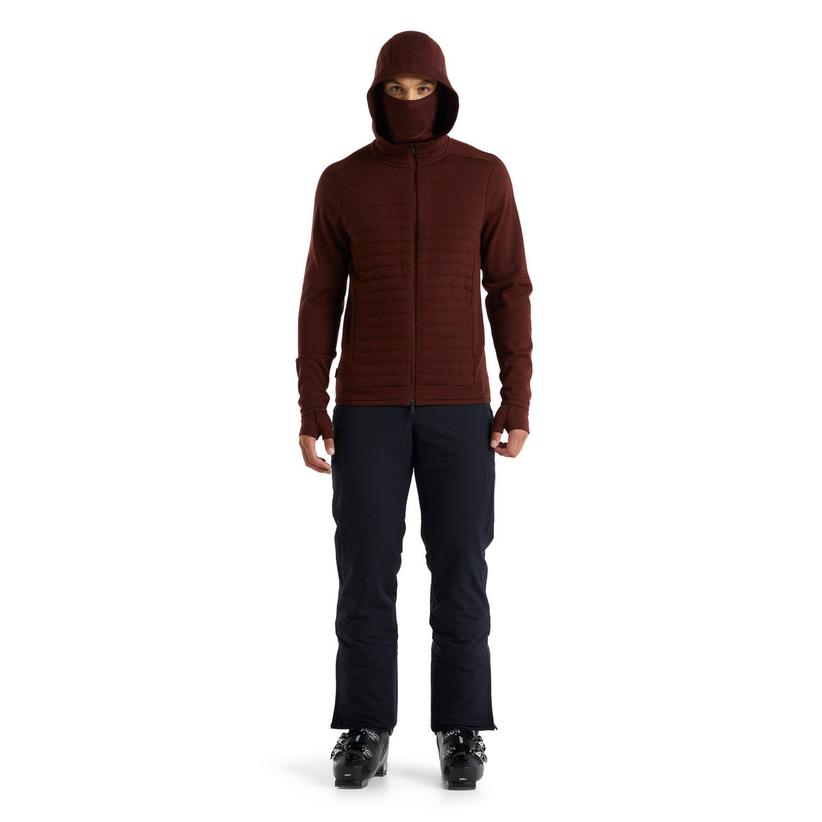 M ZoneKnit LS Zip Hood