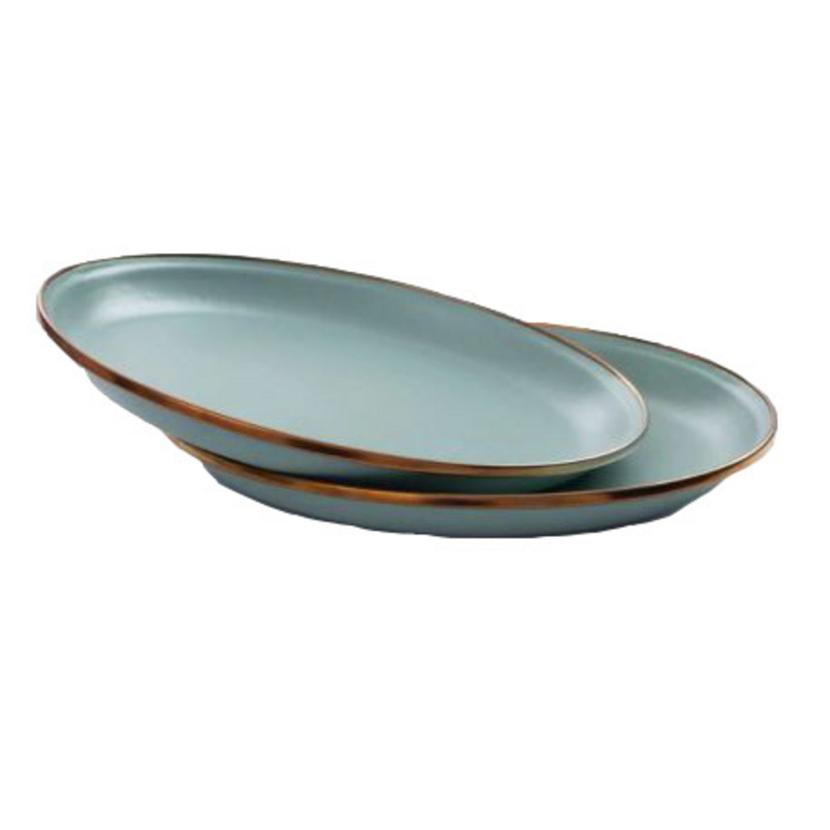 Teller gross Emaille 2er Set