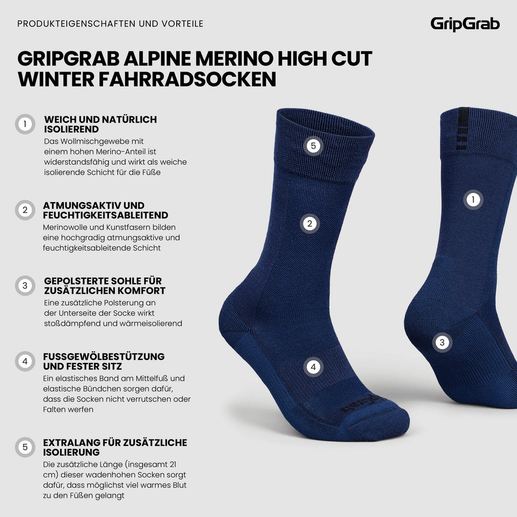 Winter Merino High Cut Socks