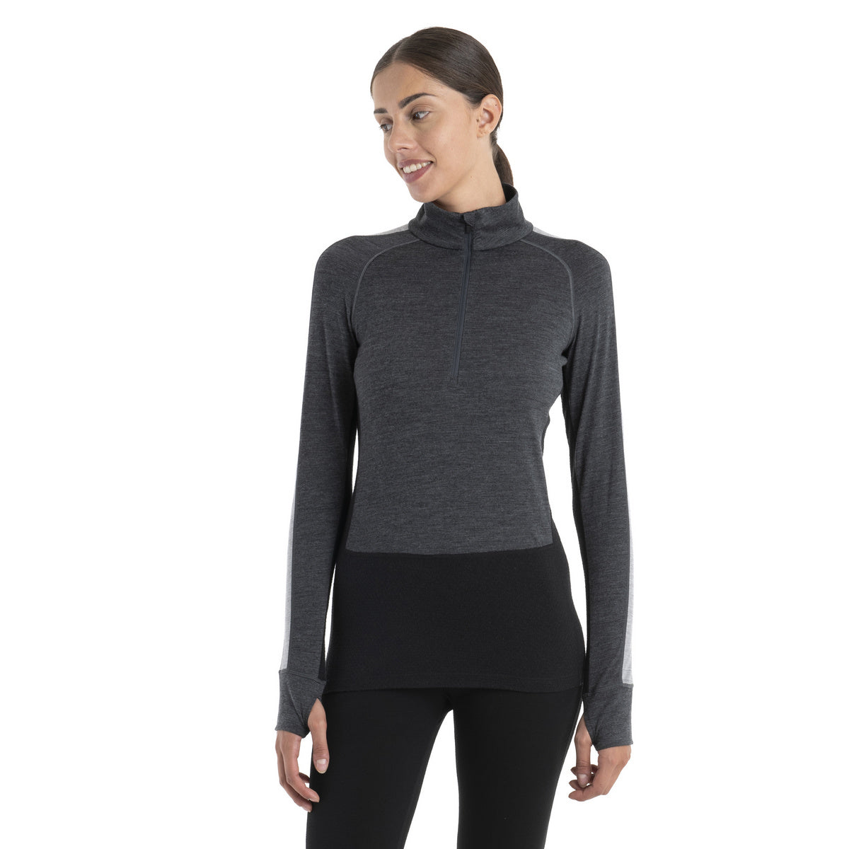 Wmns Merino 200 ZoneKnit LS Half Zip