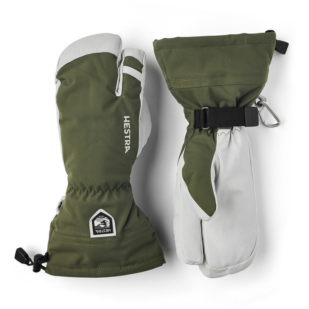 Army Leather Heli Ski 3-Finger
