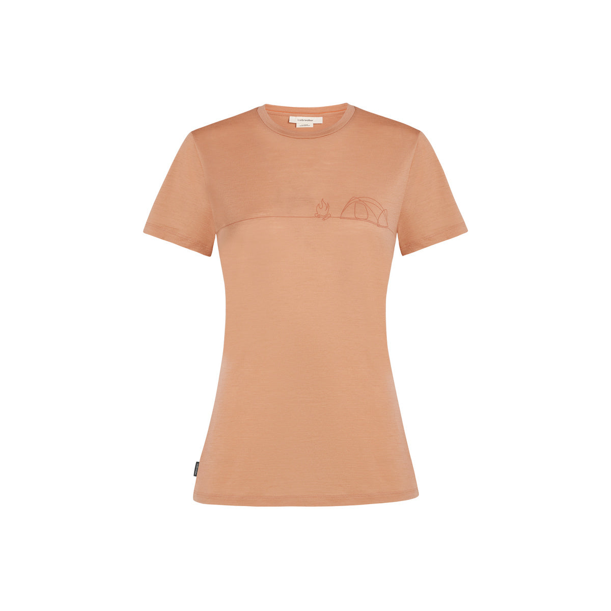 W Merino 150 Tech Lite SS Tee Single Line Camp