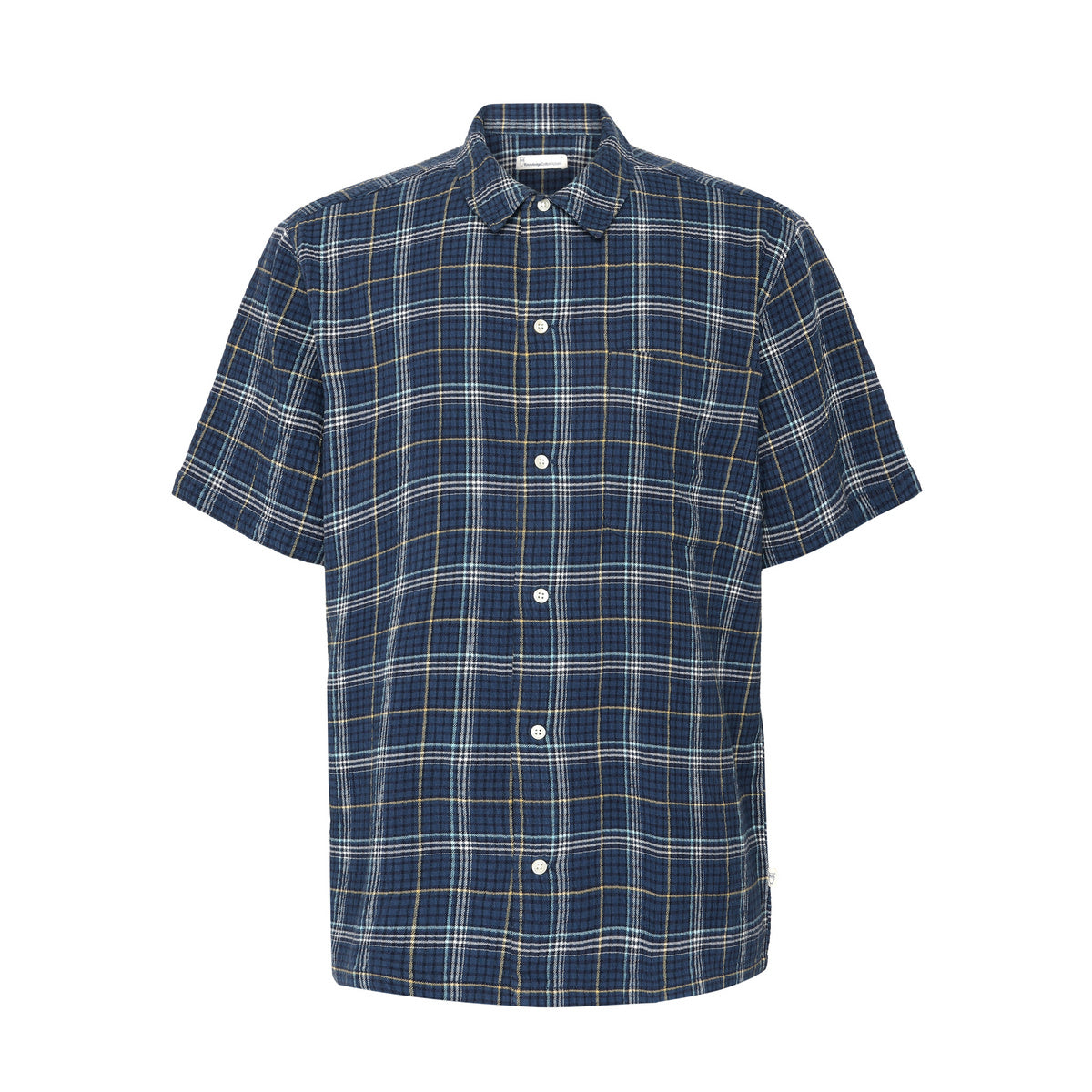 Box Fit Seersucker Short Sleeved Shirt M