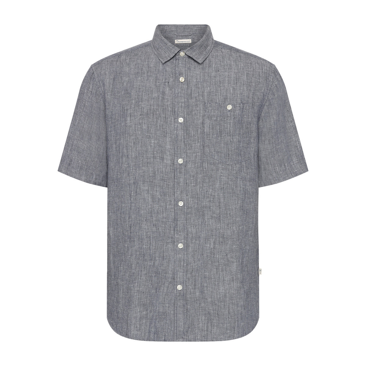 Regular Linen Short Sleeve Shirt M