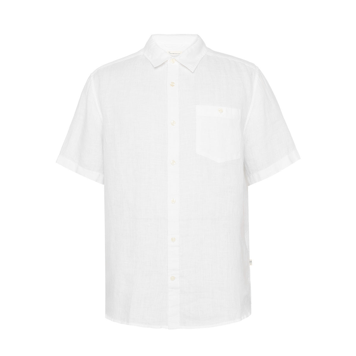 Regular Linen Short Sleeve Shirt M