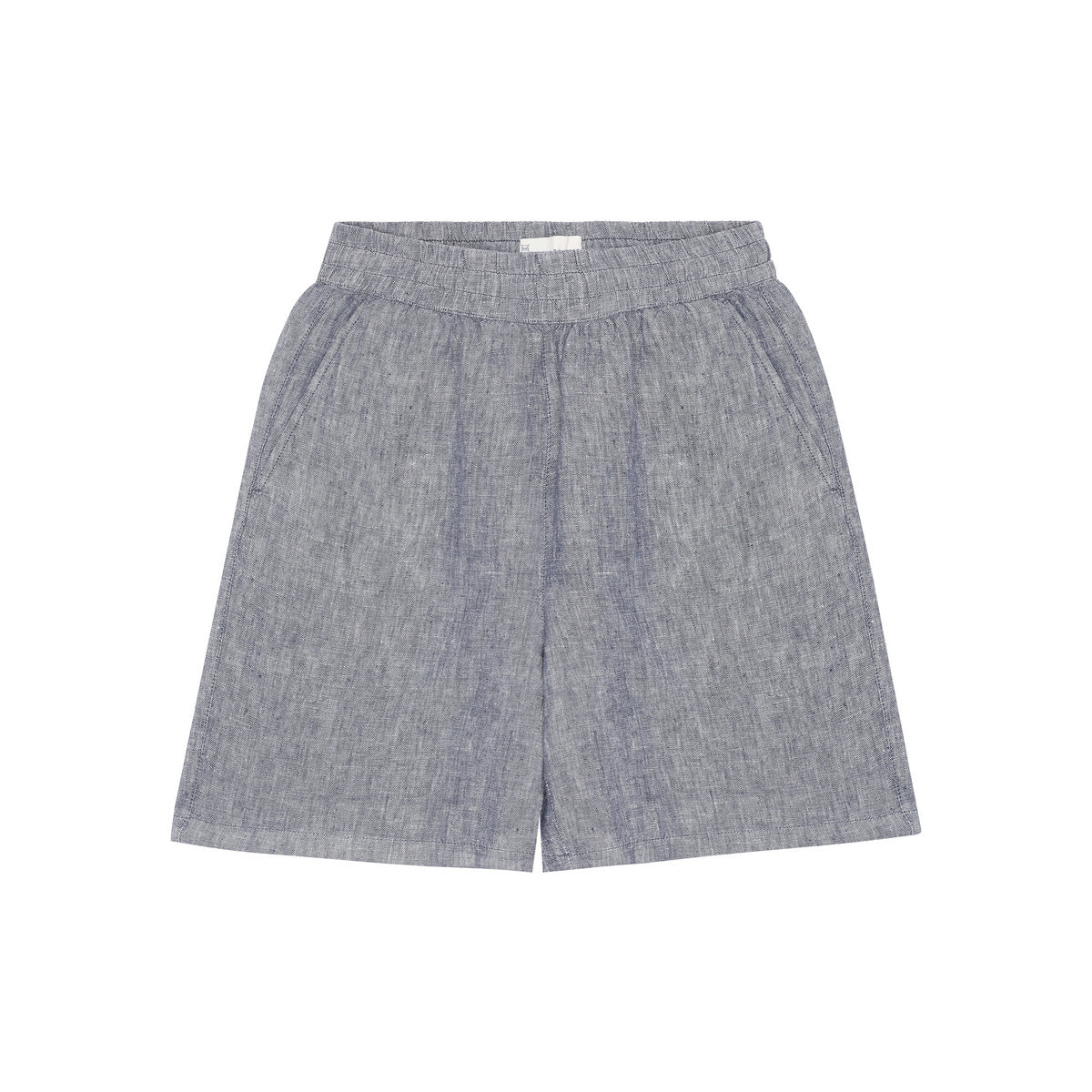 Posey Wide Mid-Rise Linen Shorts W