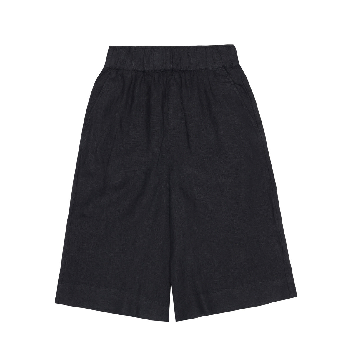 Eve Culotte High-Rise Wide Linen Shorts W