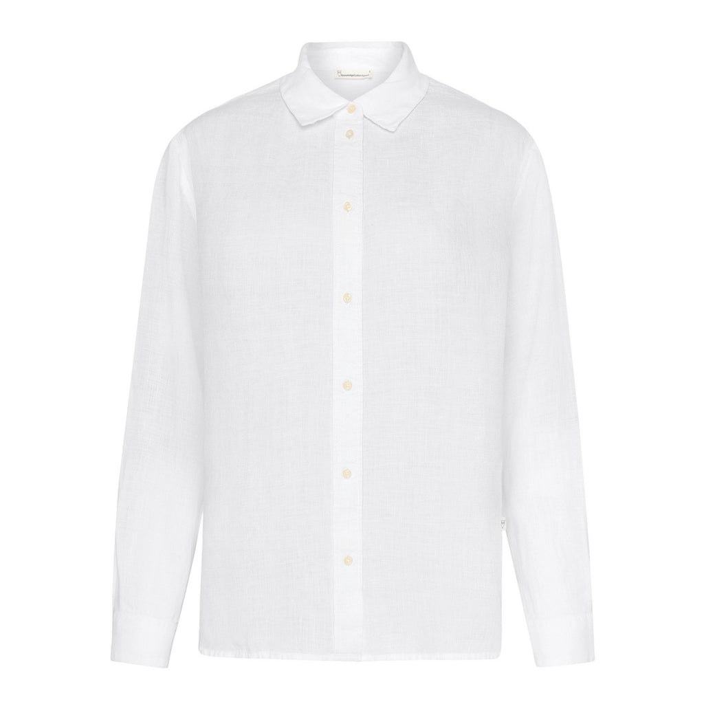 Loose Linen Long Sleeved Shirt W