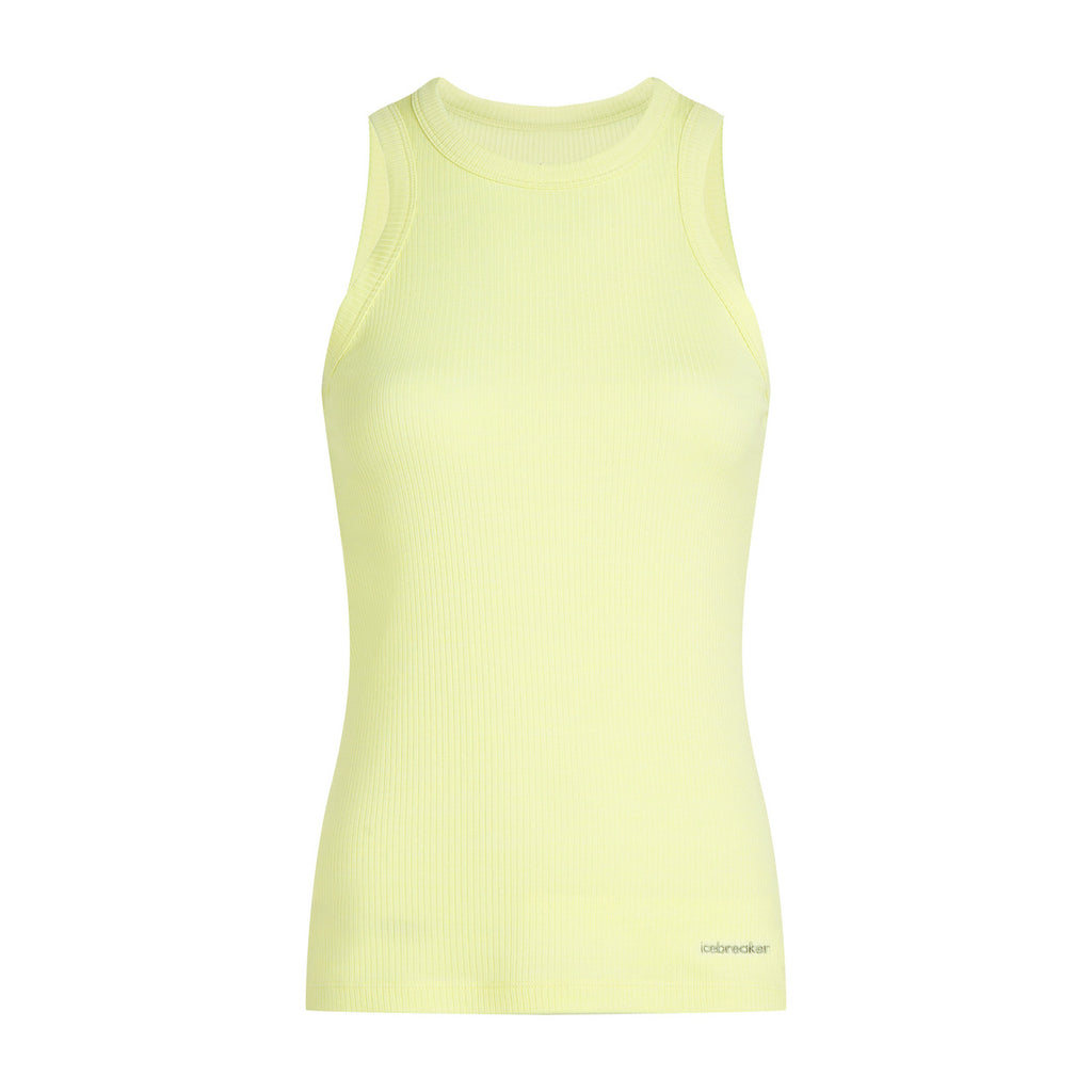 W Merino Blend Rib Lotus Tank