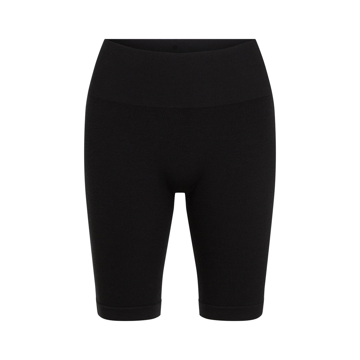 W Merino Blend Seamless Rib 8'' High Rise Shorts