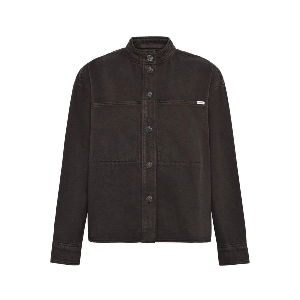Loose Stand Collar Heavy Twill Overshirt W