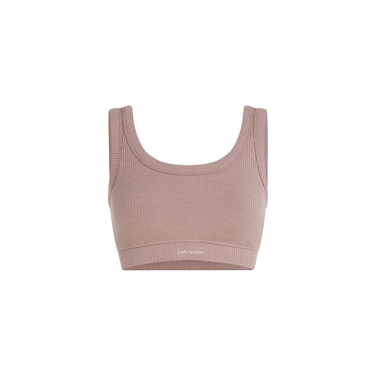 W Merino Blend Rib Lotus Bra