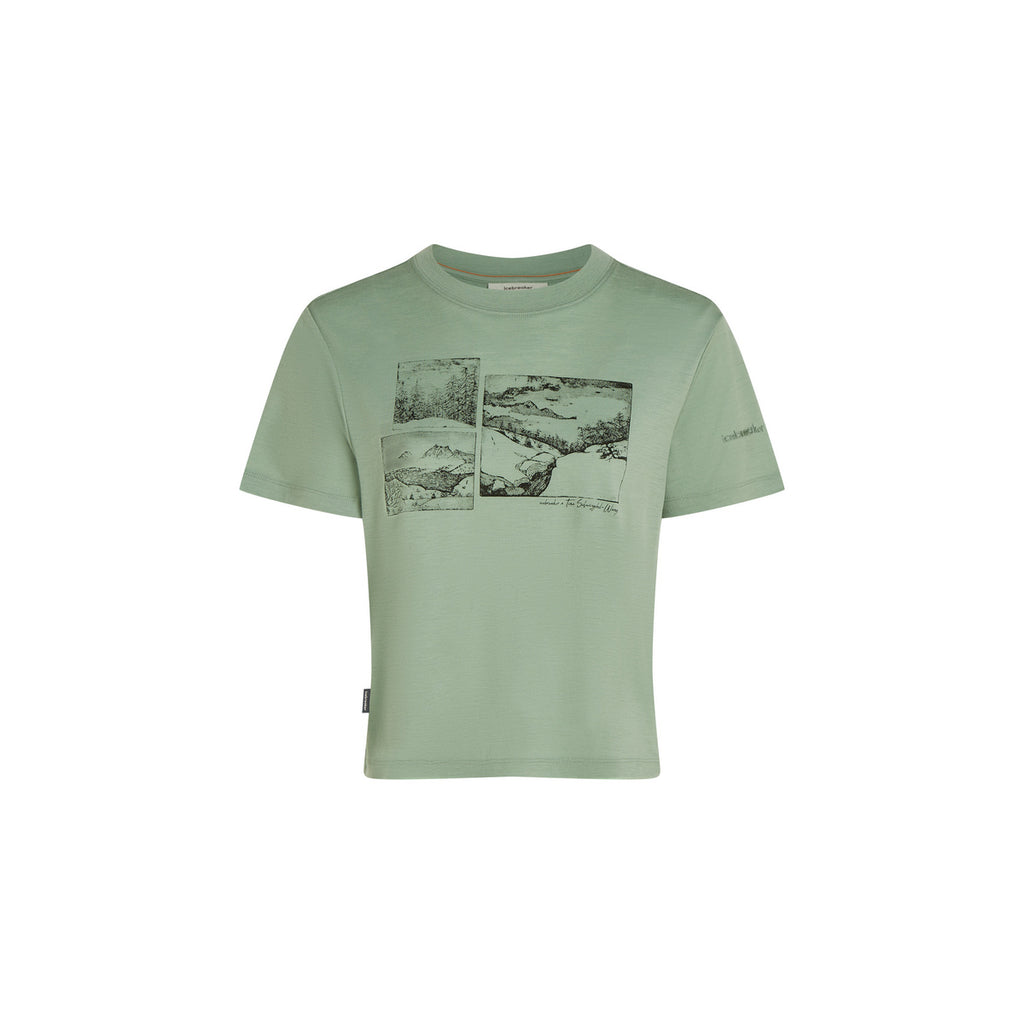 W Merino 150 Tech Lite SS Crop Tee The Climb