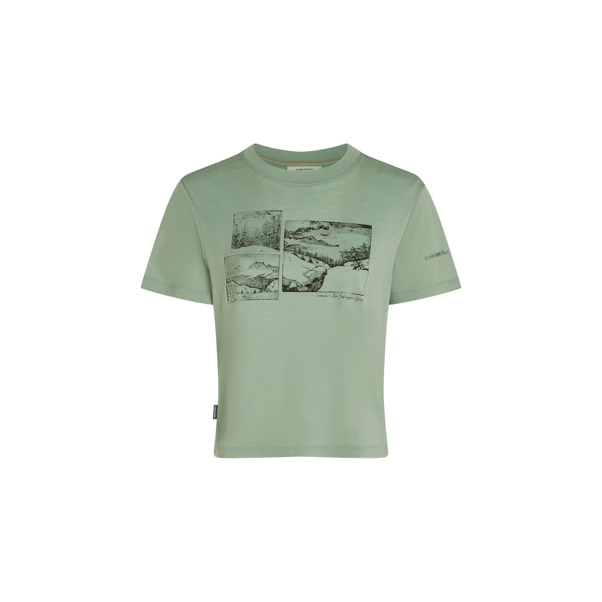 W Merino 150 Tech Lite SS Crop Tee The Climb