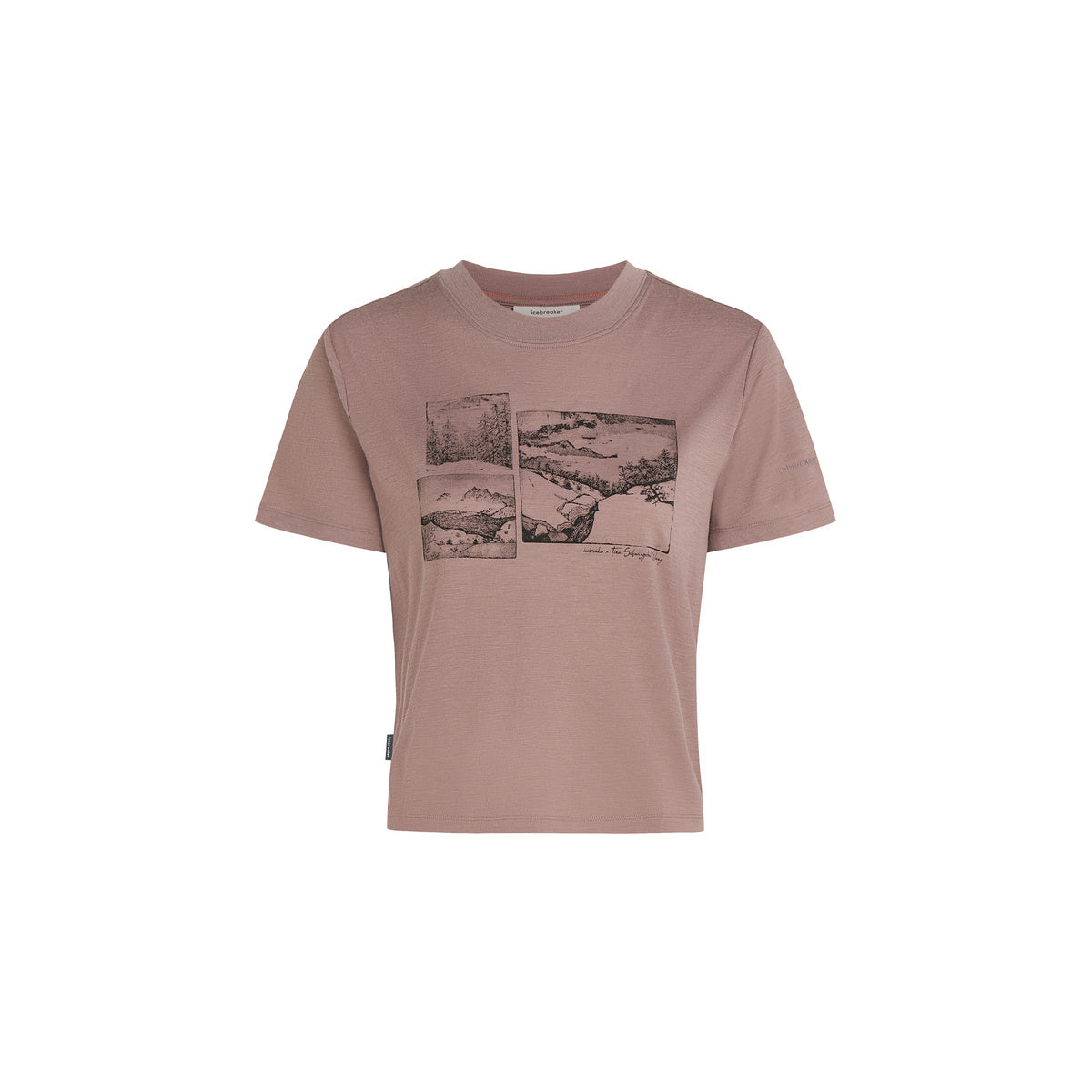 W Merino 150 Tech Lite SS Crop Tee The Climb
