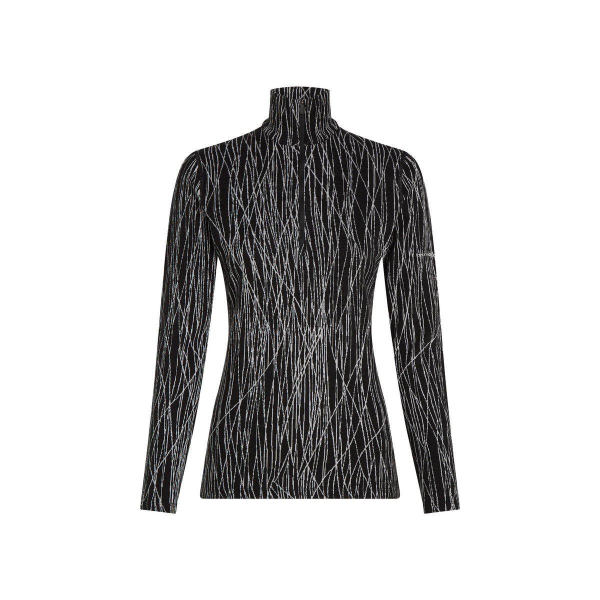 W Merino 260 Tech Vertex LS Half Zip Delta Lin AOP