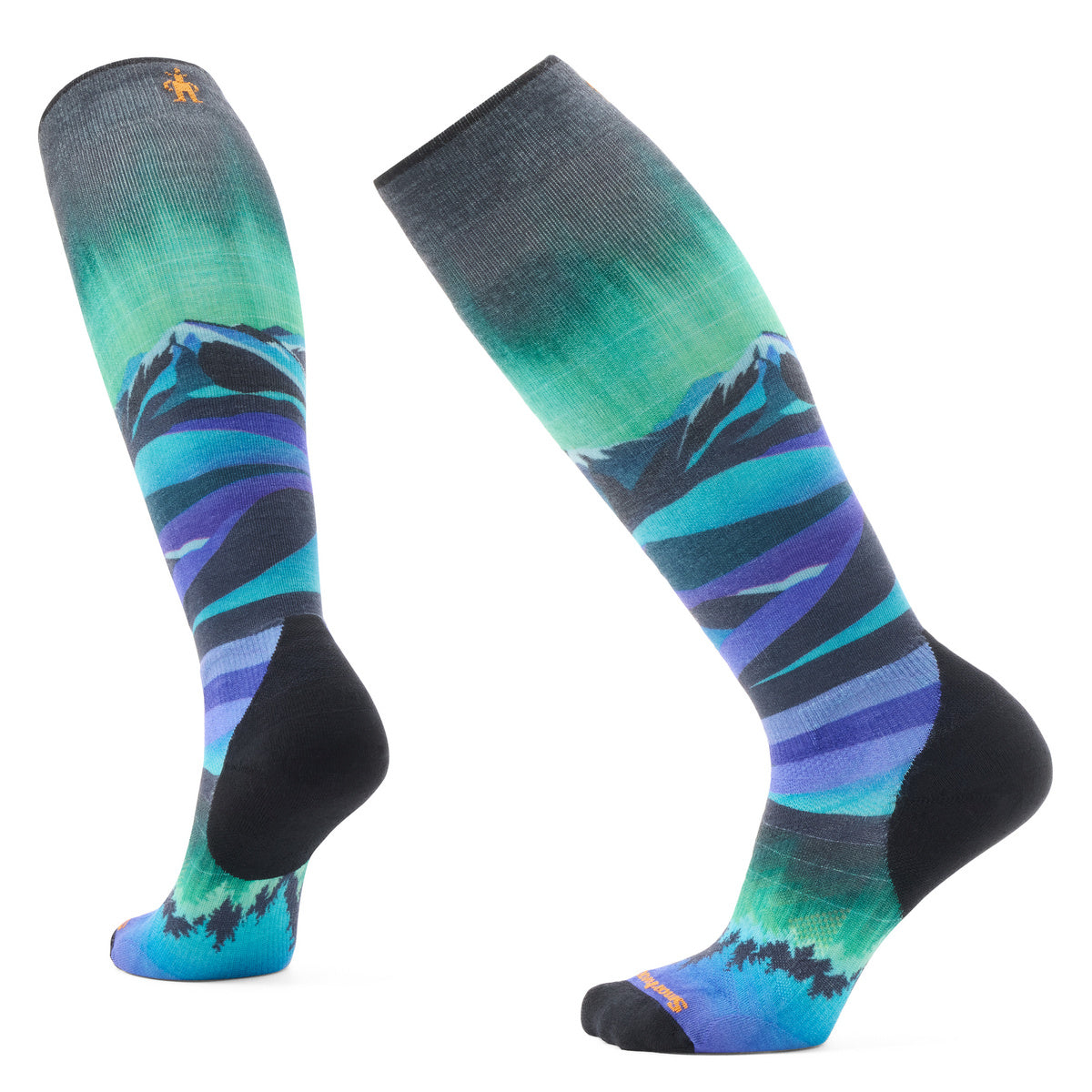 Ws Ski Targeted Cushion Compression Prin OTC Socks
