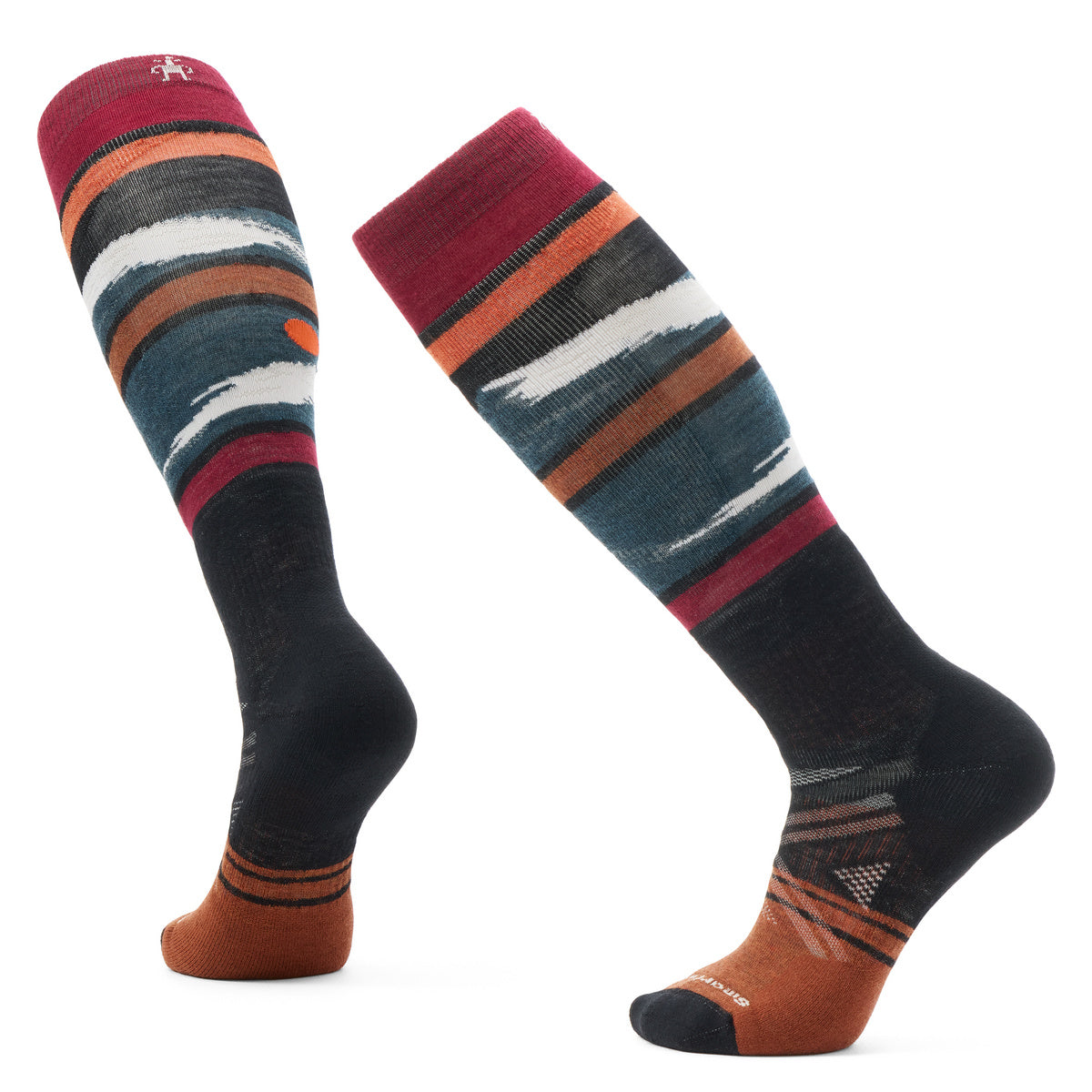 Ski Full Cushion Midnight Ski Pattern OTC Socks