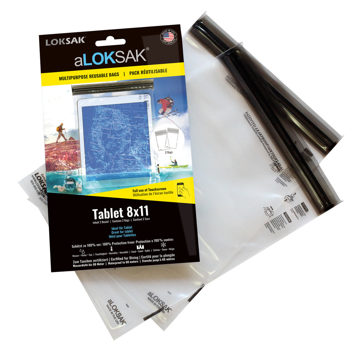 aLOKSAK 8x11 Tablet - 2 Stück