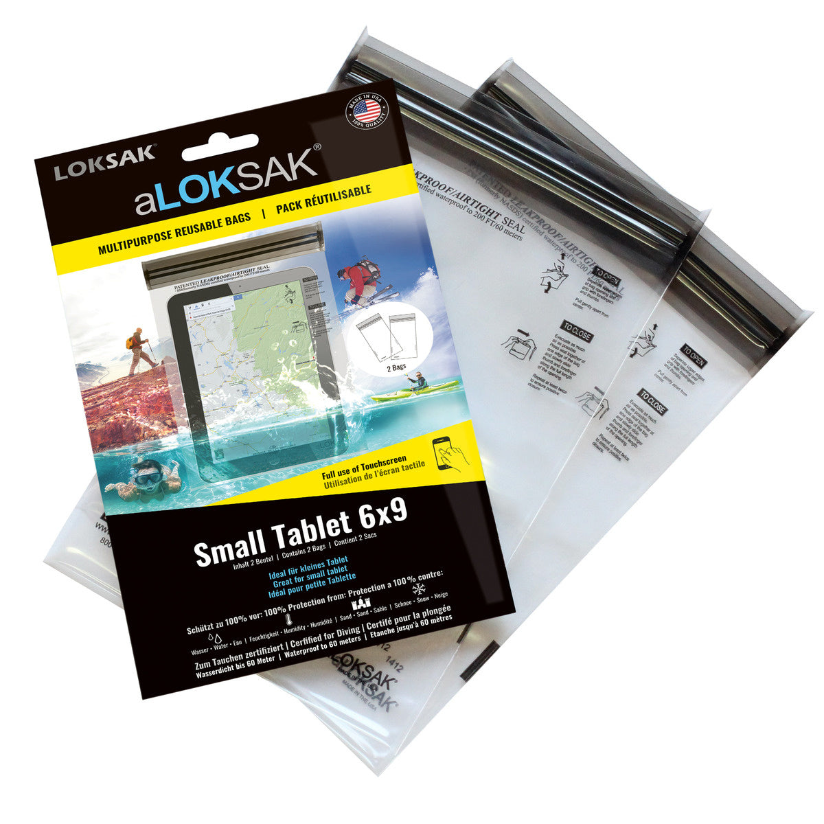 aLOKSAK 6x9 Small Tablet - 2 Stück