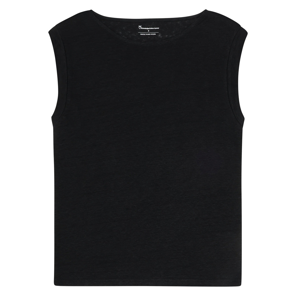 Loose Fold Up Linen T-Shirt W