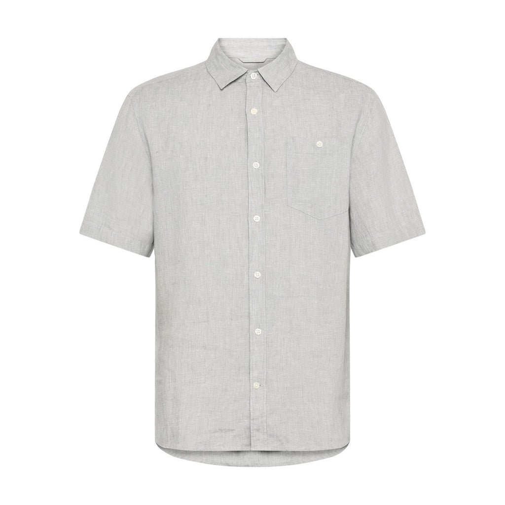 Regular Linen Short Sleeve Shirt M