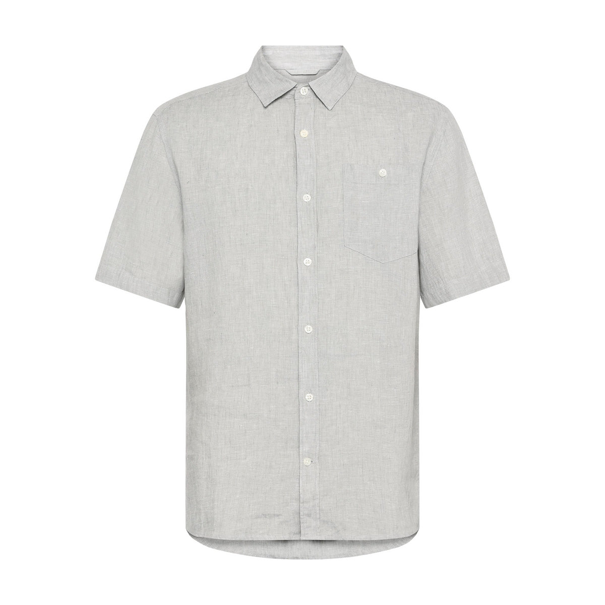 Regular Linen Short Sleeve Shirt M