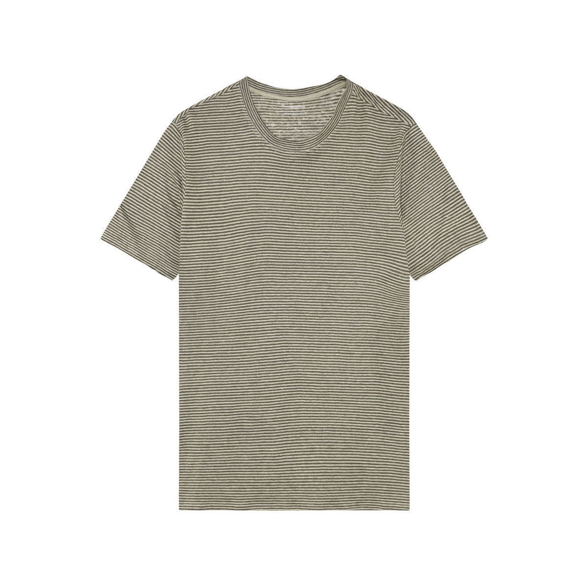 Organic Linen Striped T-Shirt M