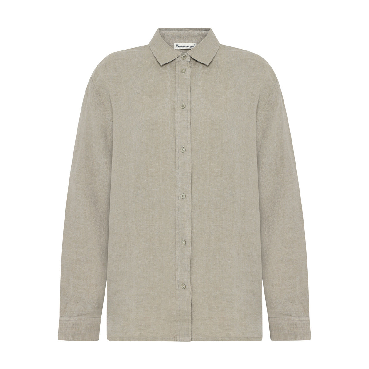 Loose Linen Long Sleeved Shirt W