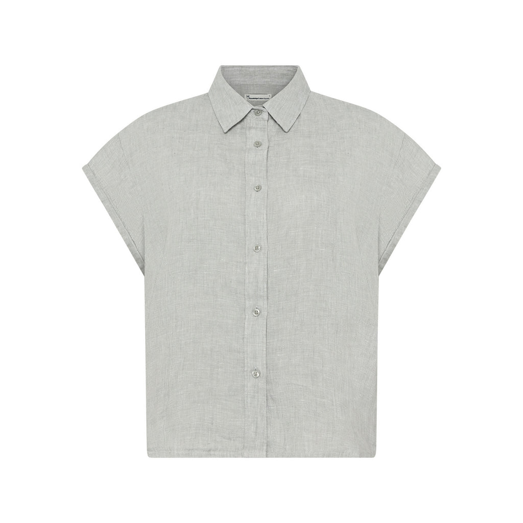 Aster Fold Up Short Sleeve Linen Shirt W