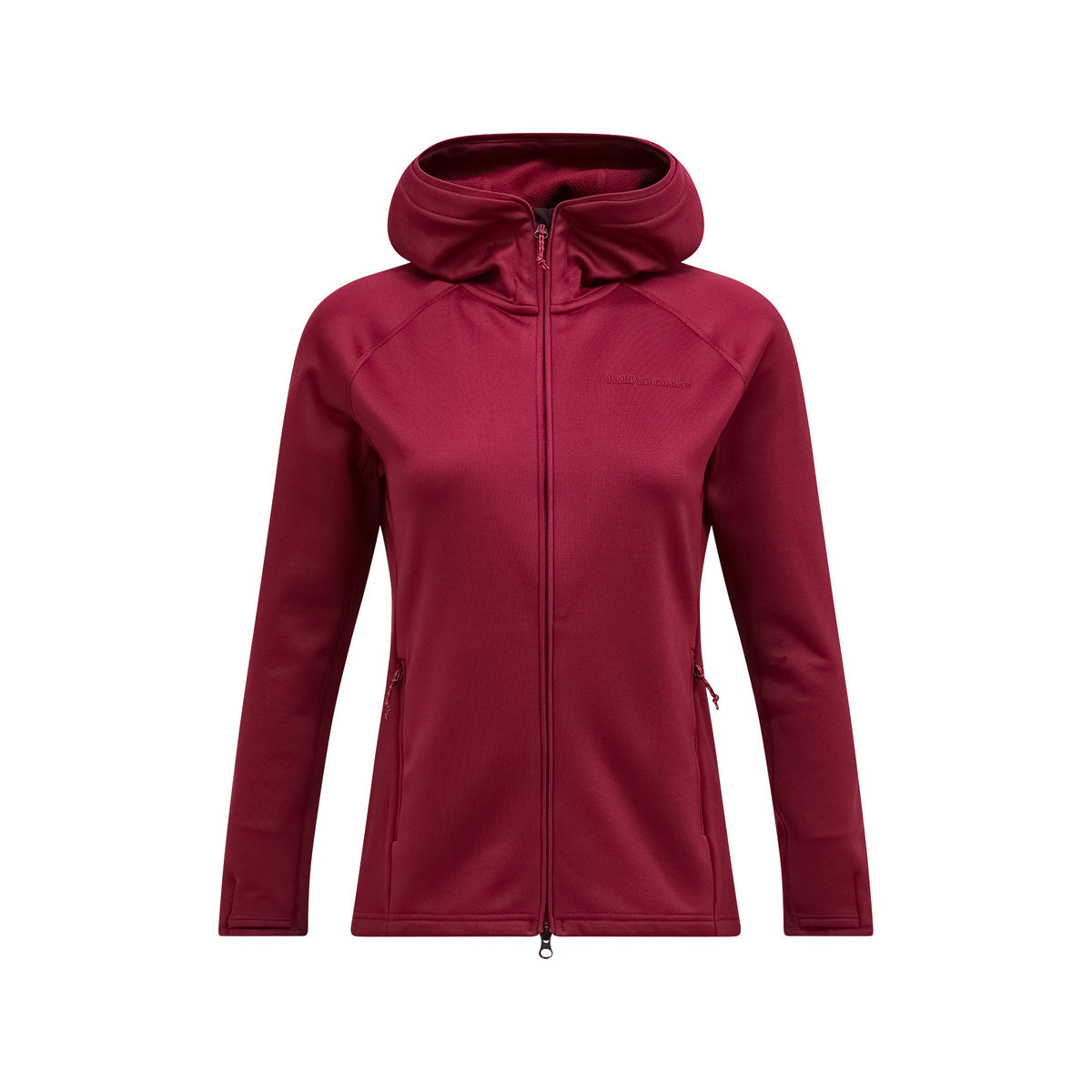 W Midlayer Zip Hood